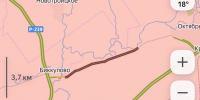 Перекрытая дорога. Фото: Яндекс Карты - Ural56.Ru