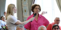 Власти Самары встретились с жильцами сгоревшей многоэтажки - ТРК Скат
