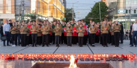 Молодежь Кубани почтила память павших в годы Великой Отечественной войны - Департамент молодежной политики