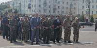 Заместитель начальника – начальник отдела охраны ЛИУ-42 Максим Алимов принял участие в церемонии возложения венков - ГУФСИН по Кемеровской области