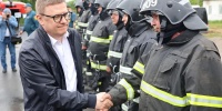 Алексей Текслер посетил новую пожарную часть в Коелге - Министерство общественной безопасности