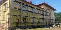 В Володарском районе Брянска начали утеплять фасад дворца культуры - Газета Брянские новости
