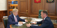 Полномочный представитель Президента России в Сибирском федеральном округе в ходе рабочей поездки в Кемеровскую область провел рабочую встречу с главой региона - Администрация Алтайского края