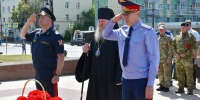 Преосвященнейший Евфимий, епископ Усманский, викарий Липецкой епархии, принял участие в митинге, посвященном 85-й годовщине начала Великой Отечественной войны - Липецкая Епархия