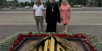В Новокузнецке прошло мероприятие, посвященное 85-й годовщине начала Великой Отечественной войны - Кемеровская и Новокузнецкая епархия
