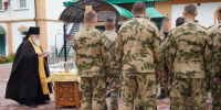 Сотрудники ОМОН «Сувар» посетили Свято-Троицкий мужской монастырь в Чебоксарах - Росгвардия
