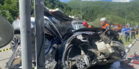 Превысил скорость, врезался в опору. Водитель и пассажир Infiniti погибли в ДТП по дороге на Красную Поляну в Сочи - Кубанские Новости
