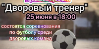 Соревнования по футболу среди дворовых команд в рамках проекта «Дворовый тренер» - Марксовский район