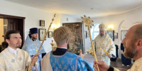 Епископ Мефодий совершил Божественную литургию в день празднования иконы Божией Матери «Достойно есть» - Альметьевская Епархия