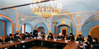 Ректор Академии епископ Сергиево-Посадский и Дмитровский Кирилл принял участие в заседании экзаменационной комиссии при Епархиальном совете г. Москвы - Духовная академия
