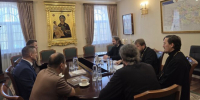 В Епархиальном управлении состоялось совещание по восстановлению храма в с.Солдатская Письмянка - Альметьевская Епархия