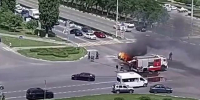 Автомобиль вспыхнул и взорвался сегодня в Старом Осколе - 9 Канал Старый Оскол
