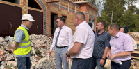 В поселке Медведево продолжается строительство Детской школы искусств в рамках национального проекта «Семья» - Министерство культуры