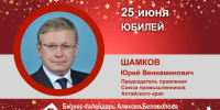Юбилей. Шамков Юрий Вениаминович - Союз промышленников