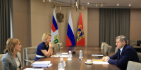 Егор Ковальчук провел рабочую встречу с  Министром сельского хозяйства Оксаной Лут - Газета Вперёд