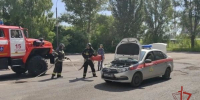 В Ульяновске прошли пожарные учения с сотрудниками групп задержания Росгвардии - Росгвардия