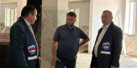 Партийный десант Единой России проверил ход капитального ремонта детского сада в Нестеровском - Сунженский районный Совет