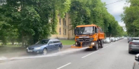 В Петербурге работы по уборке проводят с орошением - Spbdnevnik.ru