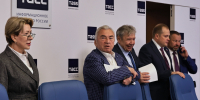 Фоторепортаж 47канала: Как прошла пресс-конференция депутатов Заксобрания Ленобласти - 47Channel.Ru