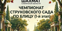 ГКТ. Чемпионат Струковского сада 2026 по блицу. - Федерация шахмат