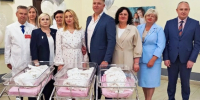 В Тамбовском перинатальном центре торжественно выписали тройню - Тамбовская жизнь