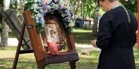 Крестный ход с чудотворной Казанской Жадовской иконой Божией Матери в Алёшкино - Мелекесская епархия