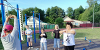 На стадионе  "Труд" состоялась спортивная игровая программа «Спорт + Я» - Сосновоборский район