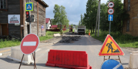 Глава округа Александр Кононов отметил: «Работы по капитальному ремонту автомобильной дороги по улице Леваневского продолжаются. - Няндомский муниципальный округ
