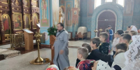 Учащиеся Комсомольской СОШ №3 в рамках школьного лагеря посетили Благовещенский храм п.Комсомольский Чамзинского района - Ардатовская епархия
