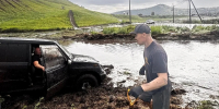 Под Красноярском размыло дорогу в «Дрокино парк» - Комсомольская Правда