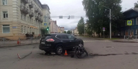 В Сыктывкаре столкнулись Nissan и мопед: пострадал один человек - Комсомольская Правда