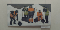 На выставке дипломных работ выпускников художественного училища представили эскиз двухметровой картины разнорабочего - ГТРК Вятка