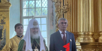 Патриарх Кирилл наградил Дмитрия Миляева Патриаршим знаком храмостроителя - ТК Первый Тульский