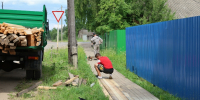 В селе Карпогоры завершился ремонт деревянных мостовых на улицах Ленина и Победы - Пинежский муниципальный район