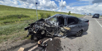 Две иномарки столкнулись на встречке в Волжском районе - Волга Ньюс