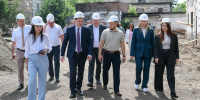 Глава Хакасии проинспектировал стройку молодежного центра в Черногорске - ИА Хакасия
