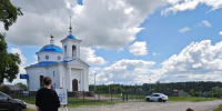 Храм Успения Пресвятой Богородицы в селе Чернышено стал объектом вдохновения и творчества - Козельская епархия