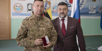 Церемония награждения военнослужащих бригады "БАРС-Курск" - Справедливая Россия