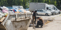 В Ивантеевке приступили к модернизации контейнерной площадки на улице Богданова - РТВ-Подмосковье