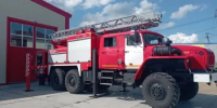 В с. Мужи поступила современная пожарная автоцистерна с лестницей - Департамент гражданской защиты и пожарной безопасности