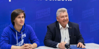 Алексей Анохин встретился с молодогвардейцами - Газета Парфеньевский вестник