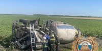 На саратовской трассе в столкновении фуры и бетономешалки пострадал водитель - ИА Взгляд-инфо