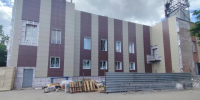 Продолжаются работы по капитальному ремонту фасада центра народного творчества «Русь», которые стали возможны благодаря национальному проекту «Семья». - Город Курск