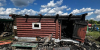 Пожар в Плюсском районе - InformPskov.Ru