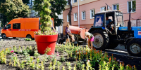 В Орле обновляют клумбы на улице Ленина - Орловский Вестник