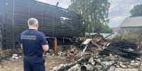 Пожар произошёл в деревне Гостцы Новгородского округа. - Новгородские Ведомости