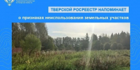 Тверской Росреестр перечислил признаки неиспользуемых земельных участков - Газета Вся Тверь
