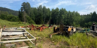 Незаконно размещённые стройматериалы. - Город Дивногорск