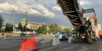 Обновление дорожного полотна на проспекте Ленина / Фото: barnaul.org - ИА Амител