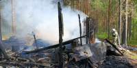 Рыбацкий дом дотла сгорел в Суоярвском округе - StolicaOnego.Ru